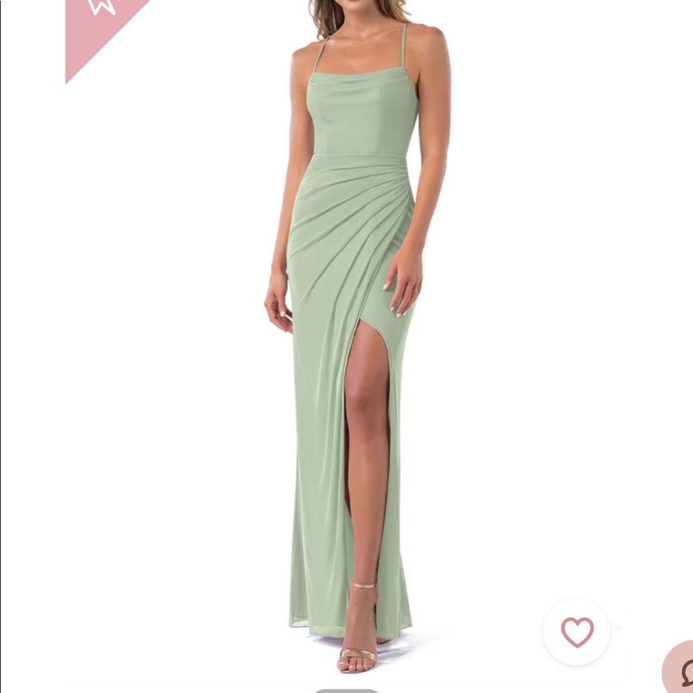 Azazie Dusty Sage Dress